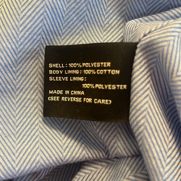 Jos. A. Bank Traveler's Collection | Navy Blue Men's Zip Jacket Size M - Picture 7 of 7